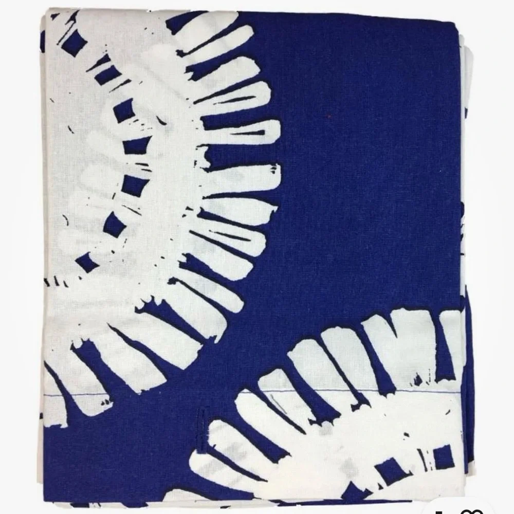NWOT! Project 62 Cotton Fabric Shower Curtain Cotton Blue Medallion. 72”